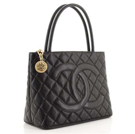 chanel medallion bag|Chanel caviar medallion tote.